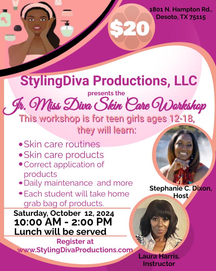 Jr. Miss Diva Skin Care Workshop