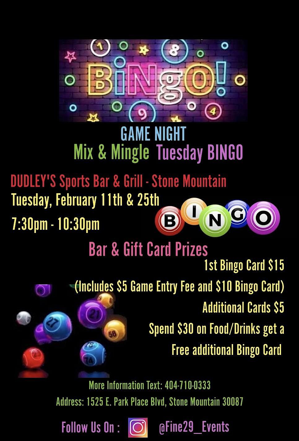 Bingo! Game Night!