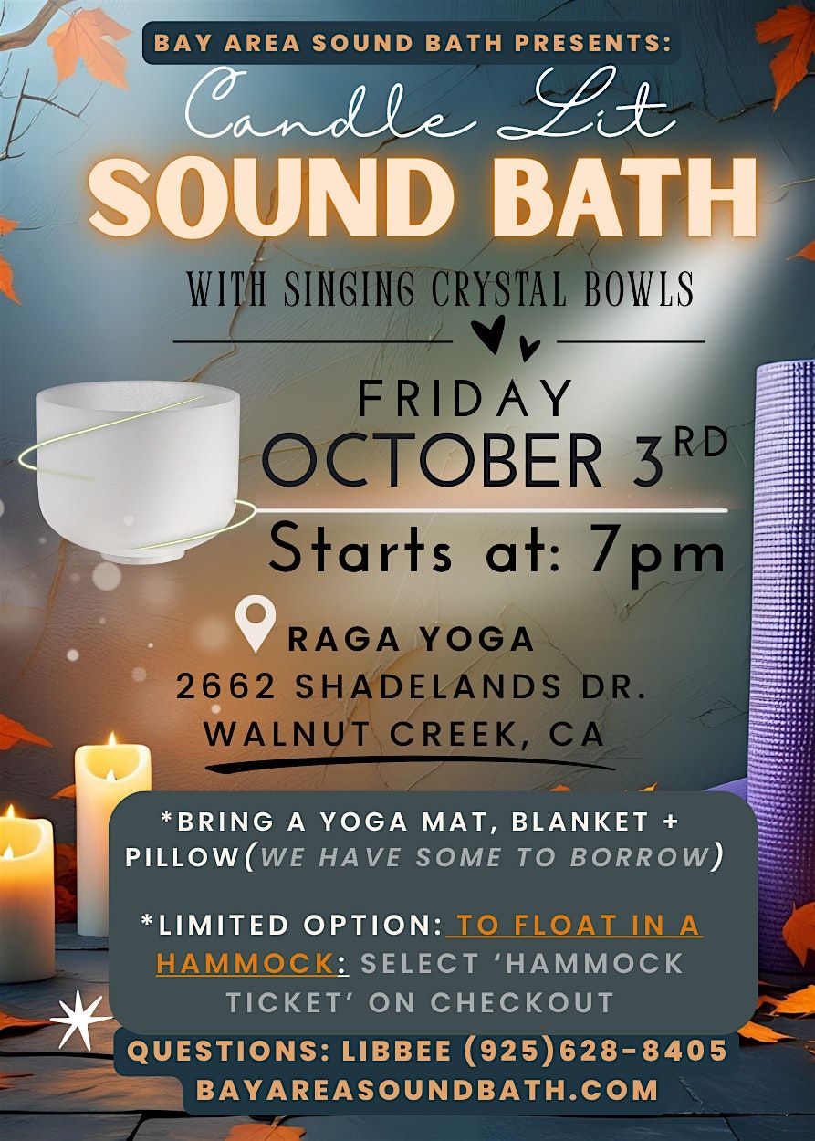 Candle-Lit Sound Bath with Hammock Option