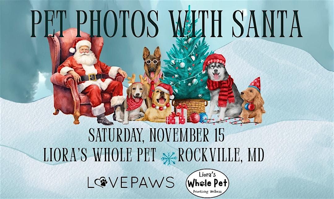 LOVEPAWS Pet Photos with Santa Fundraiser