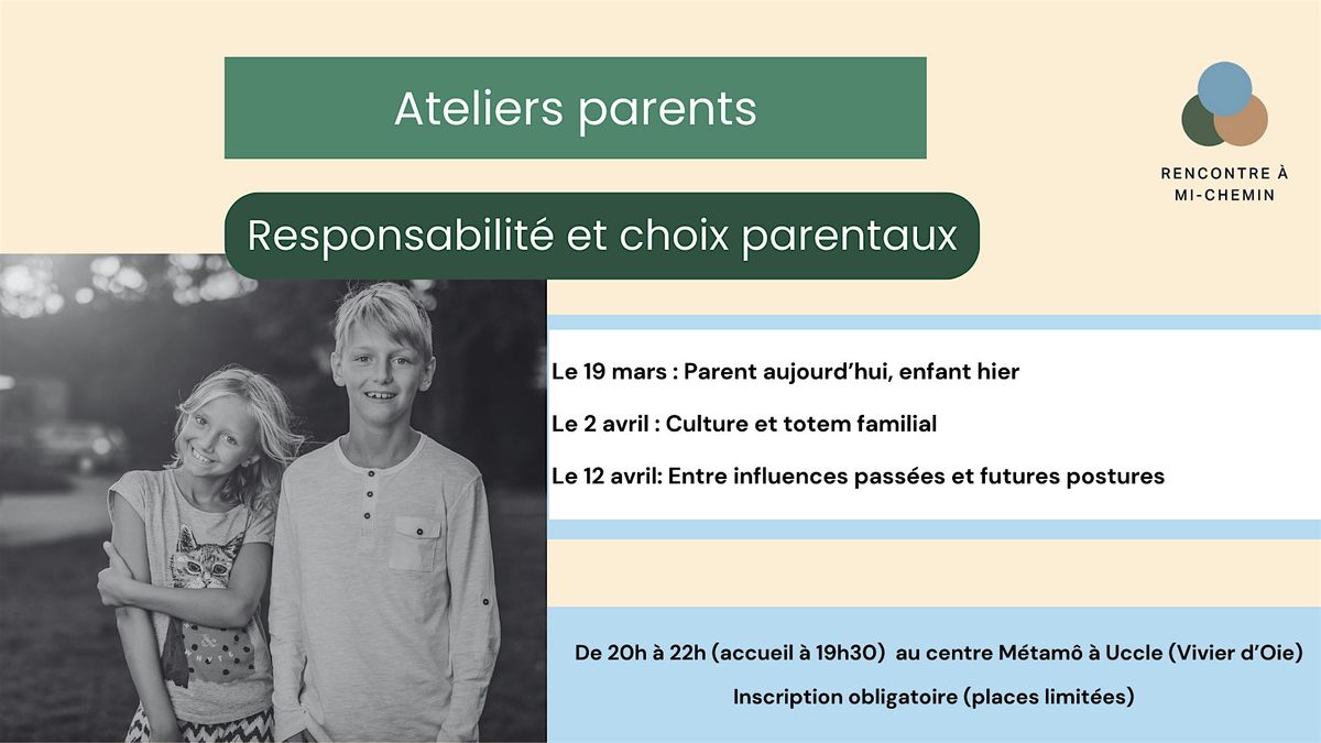 Atelier N\u00b01 : Parent aujourd\u2019hui, enfant hier