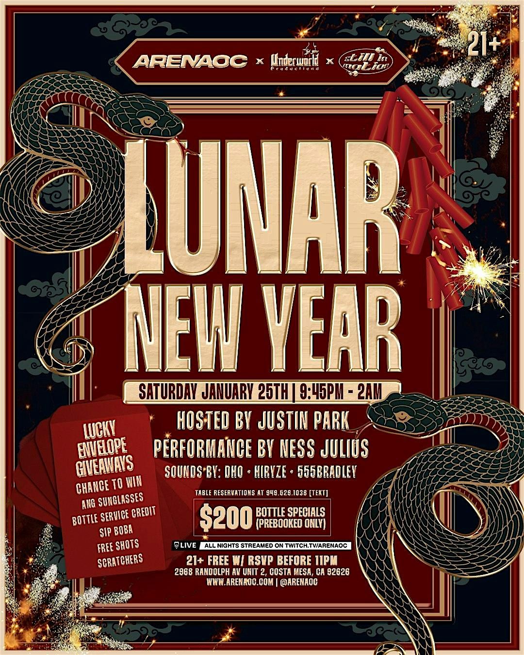 LUNAR NEW YEARS @ ARENA OC [FREE RSVP]