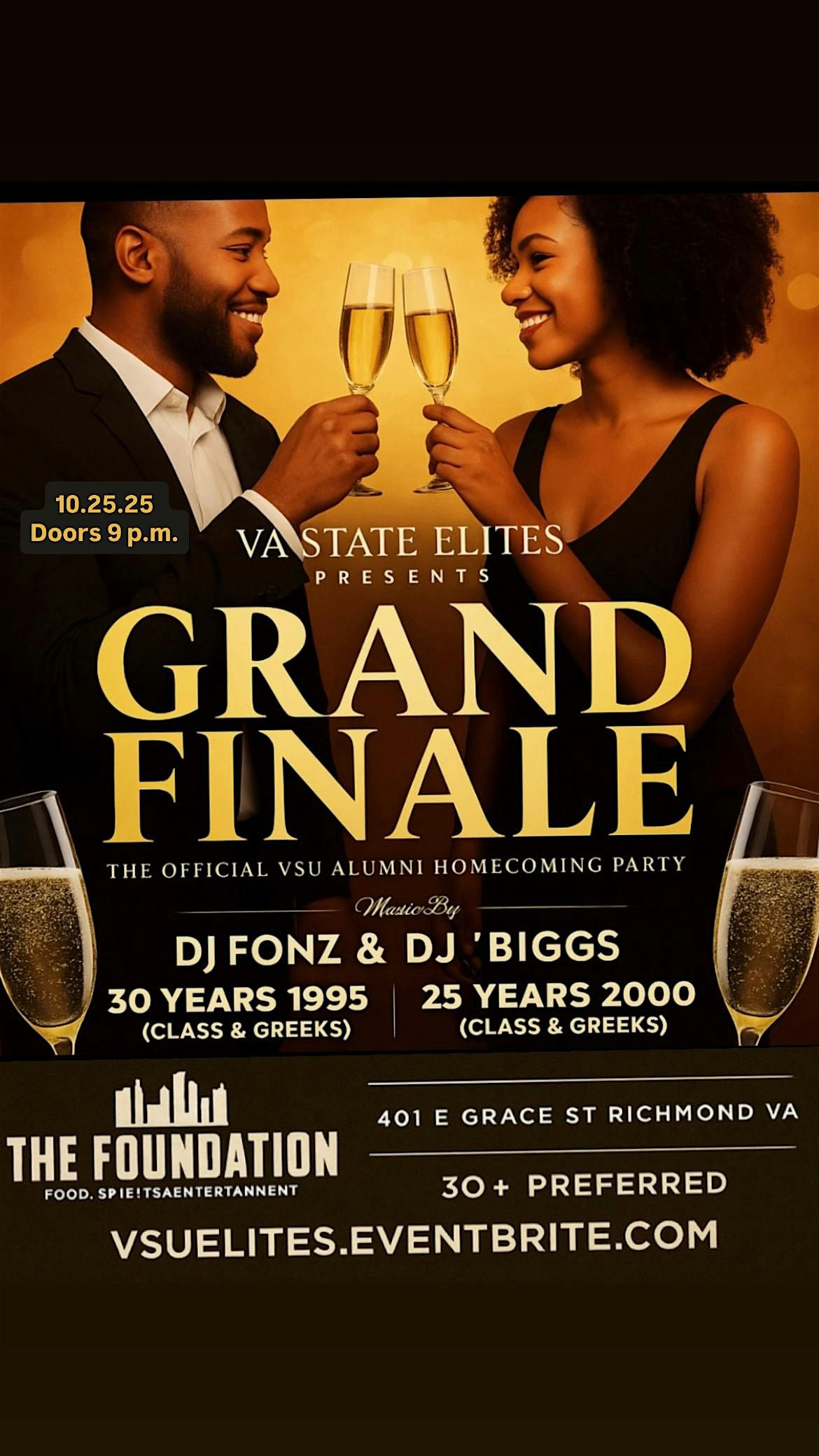 Grand Finale VSU Homecoming 25 and 30 year celebration