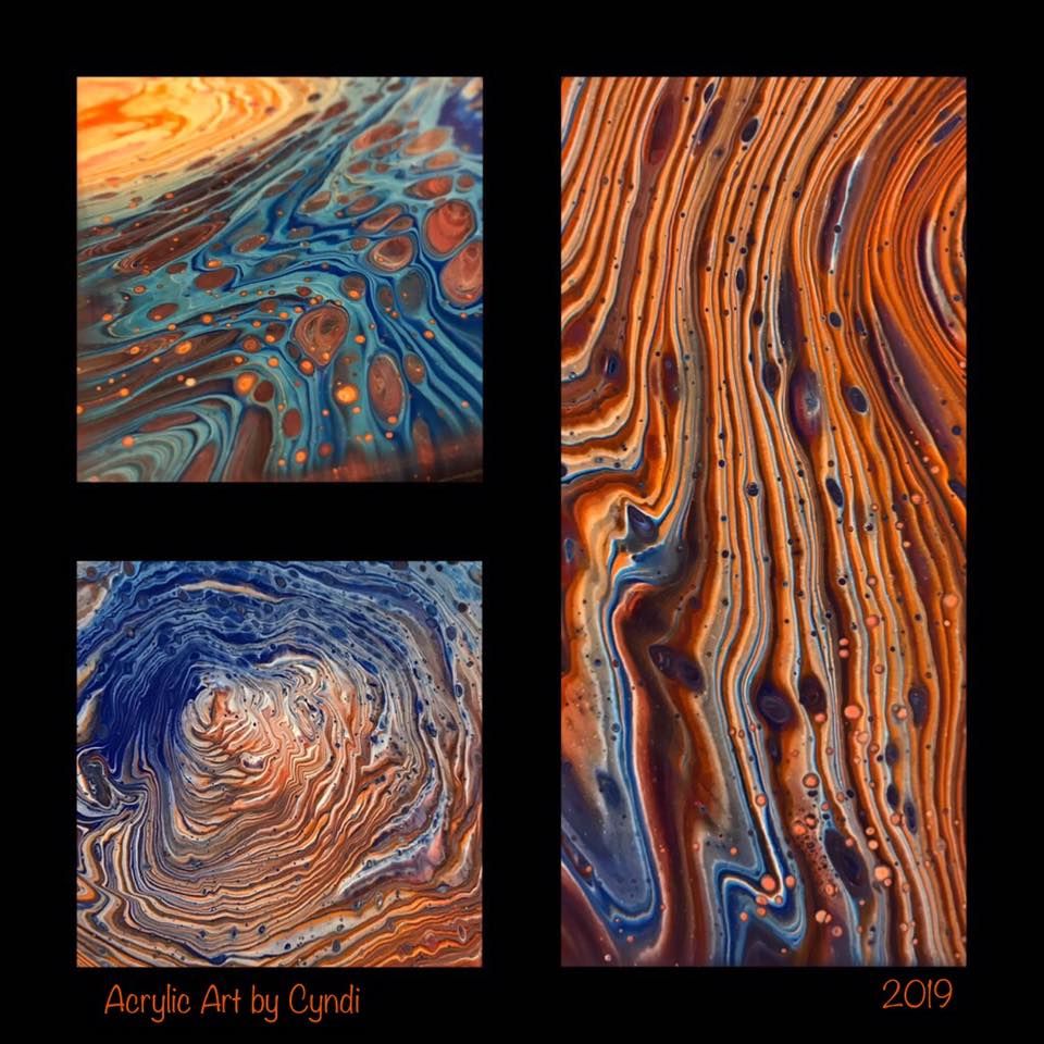 Acrylic Paint Pouring Class - 14" x 14" Canvas