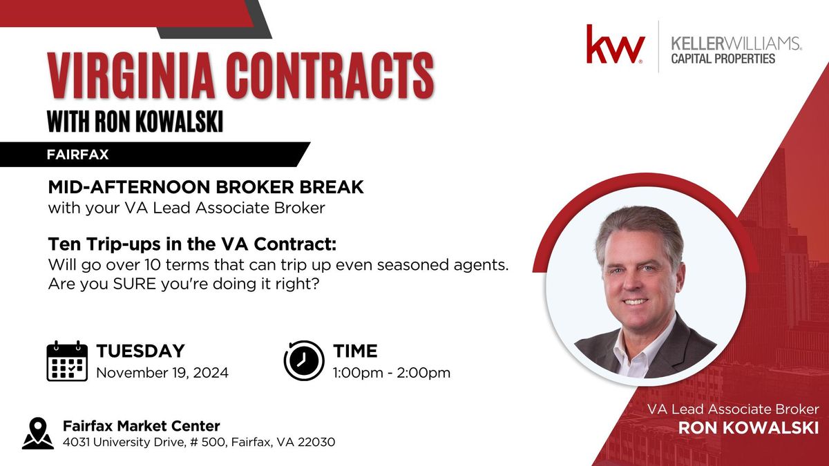 VA Contracts with Ron Kowalski