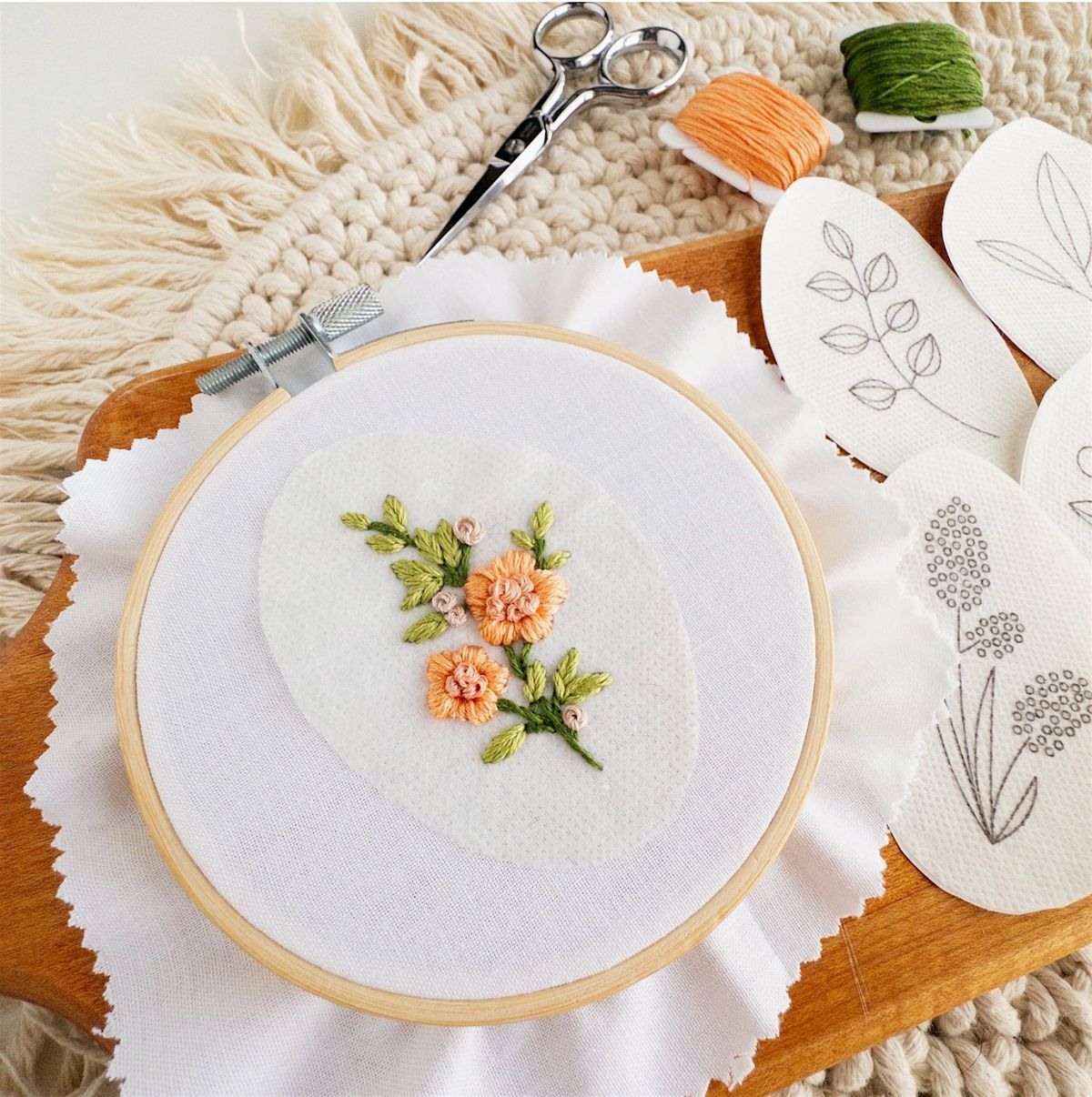 Creative Gatherings: Embroidered Towels + Totes