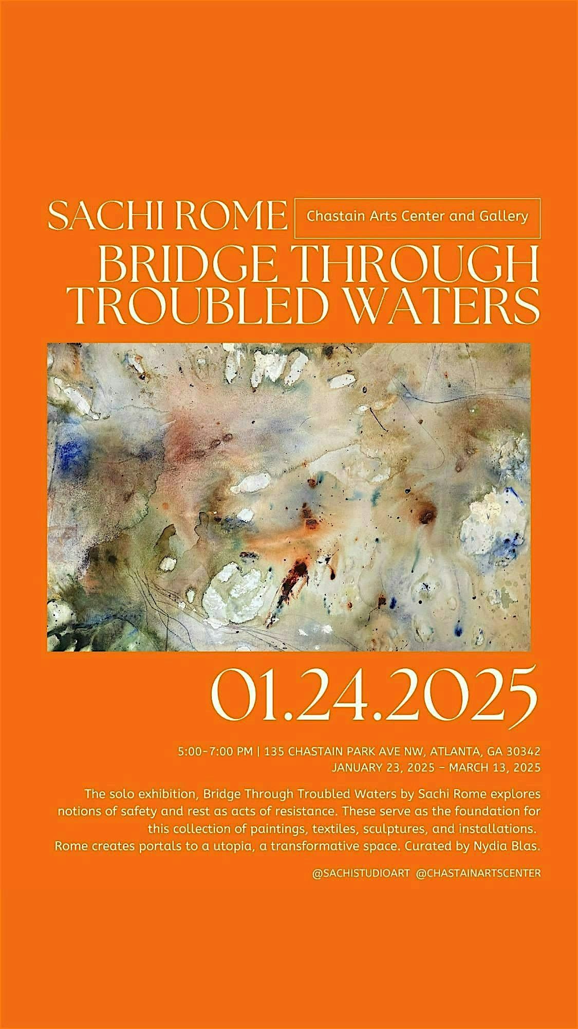 BRIDGE THROUGH TROUBLED  A Solo exhibition by Sachi Rome