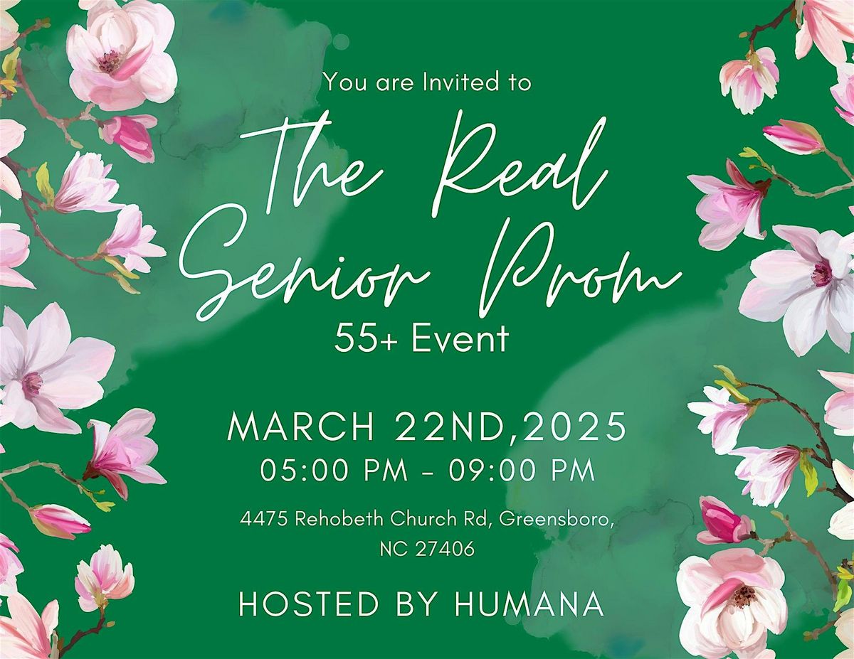 The Real Senior Prom 55+ Event