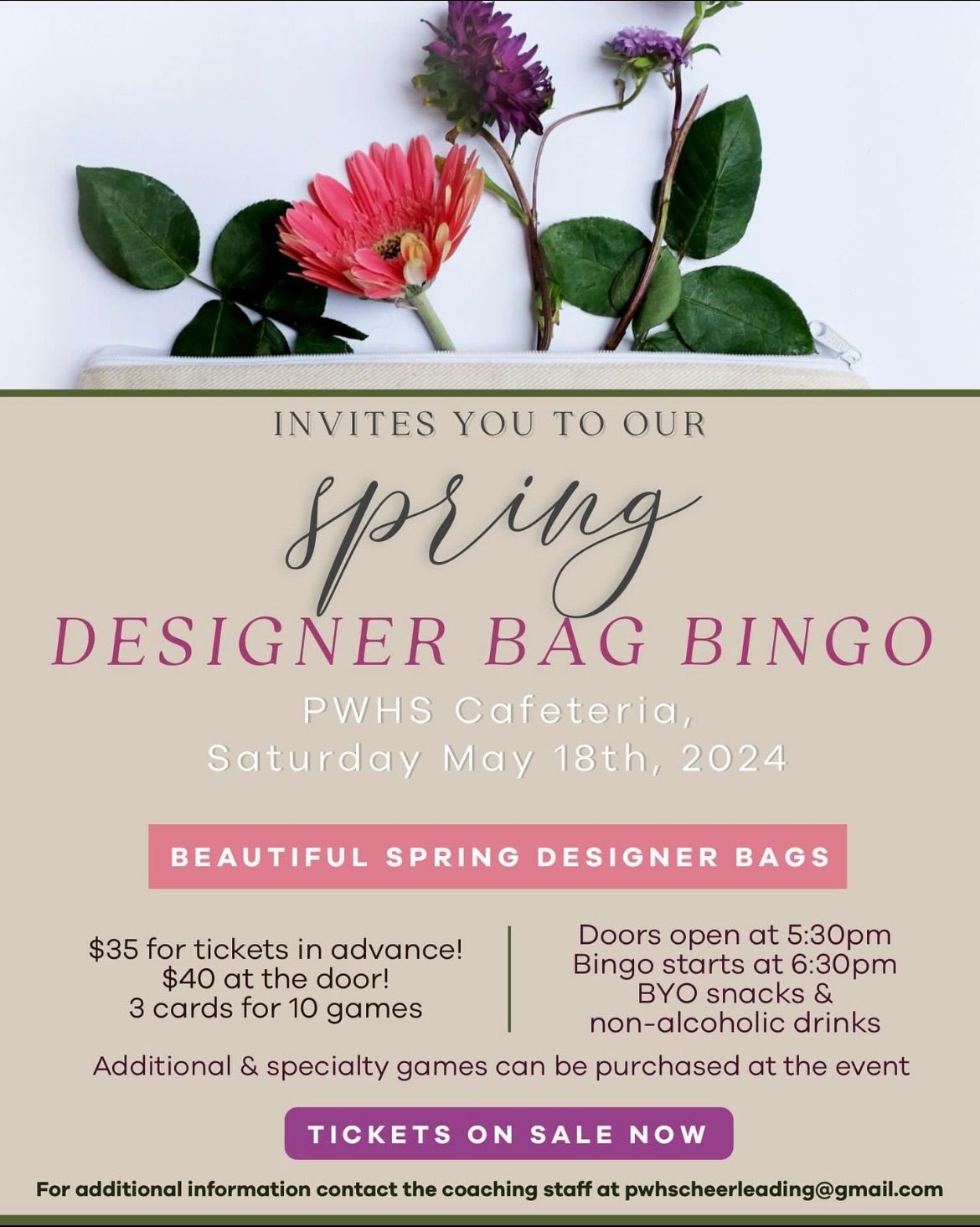 Spring Designer Bag Bingo