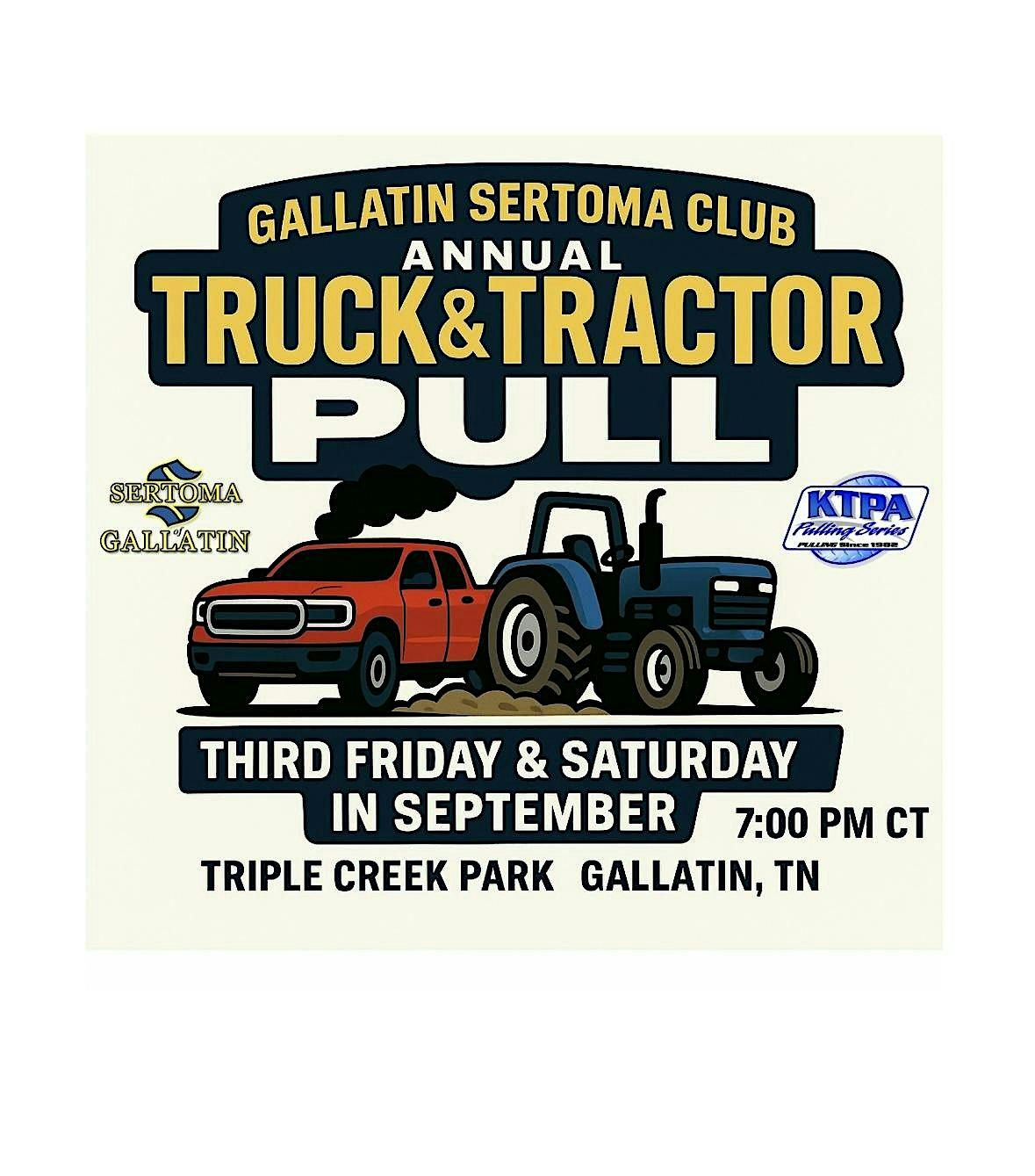 Gallatin Sertoma Club Truck & Tractor Pull (NIGHT 1 - 9\/19\/25)