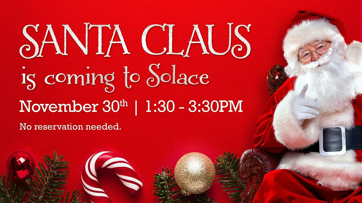 Pictures with Santa at Solace Brewing Co. in Sterling