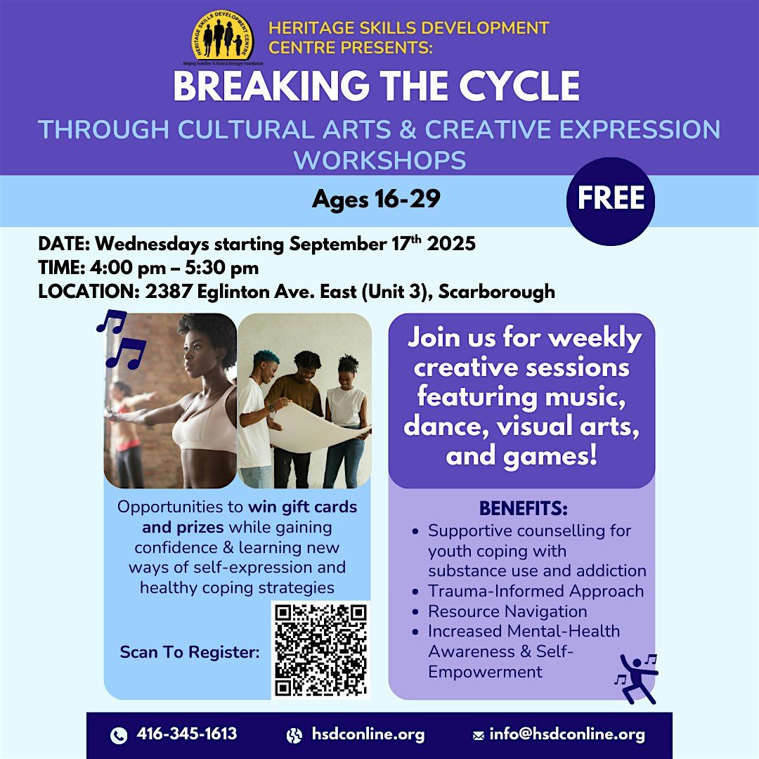 Breaking the cycle through cultural arts and creative expression workshops
