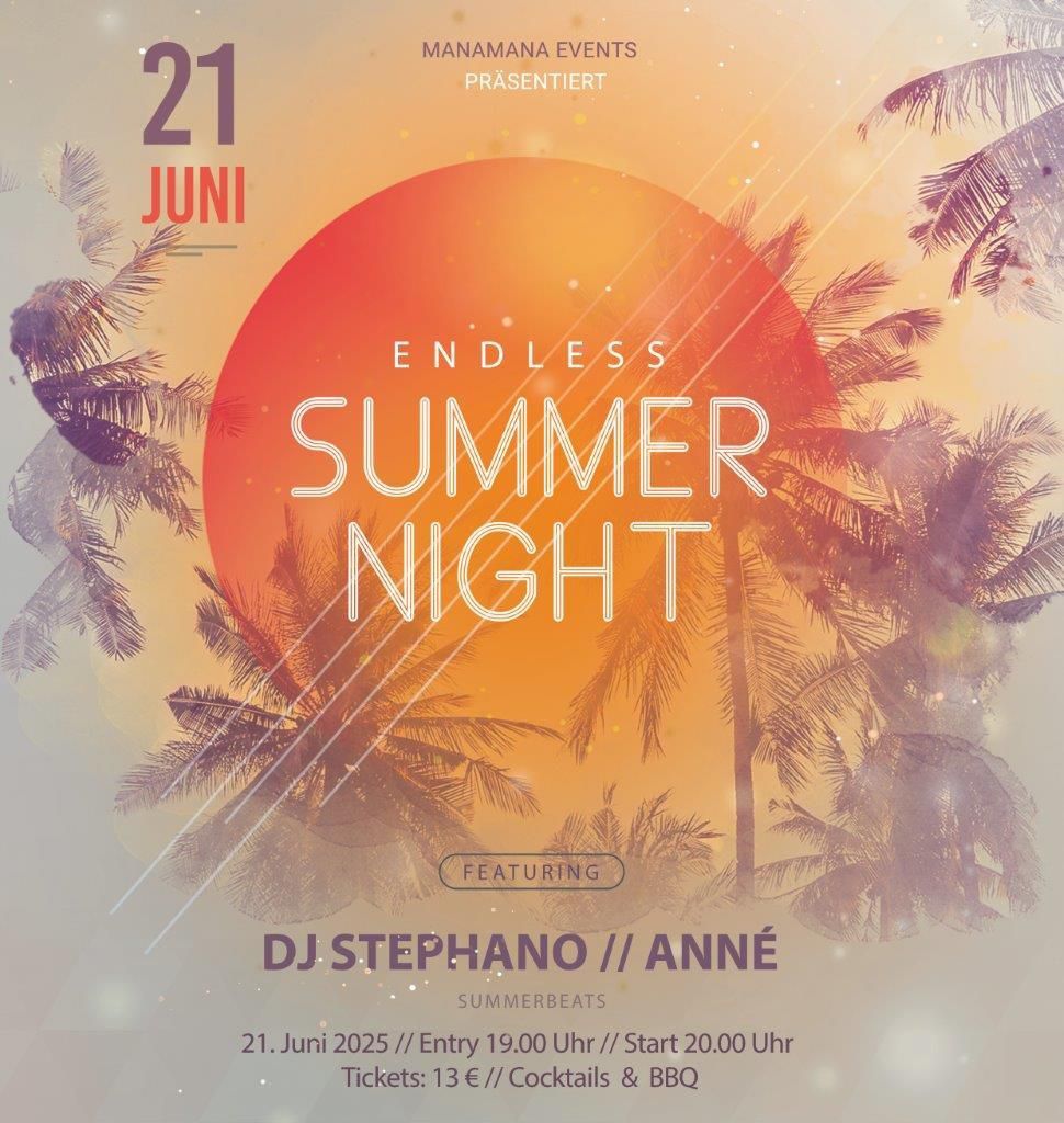 Endless Summer Night - Open Air Party im Friedrichsbad Zwintsch\u00f6na