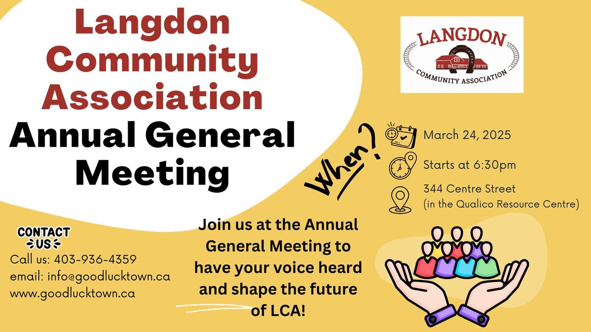 Langdon Community Association Annual General Meeting