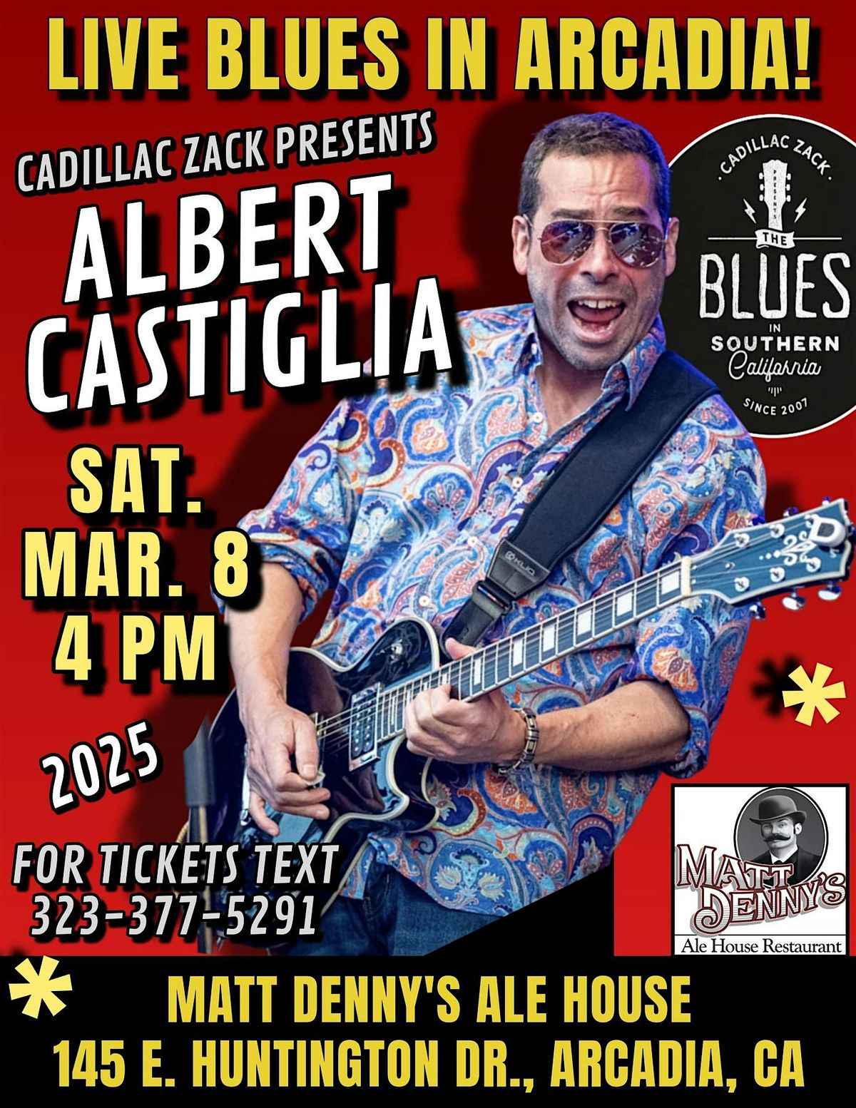 ALBERT CASTIGLIA - BLUES ROCK GREAT - IN ARCADIA