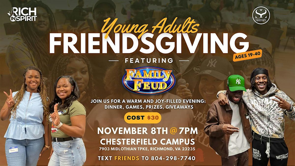 Young Adults Friends Giving