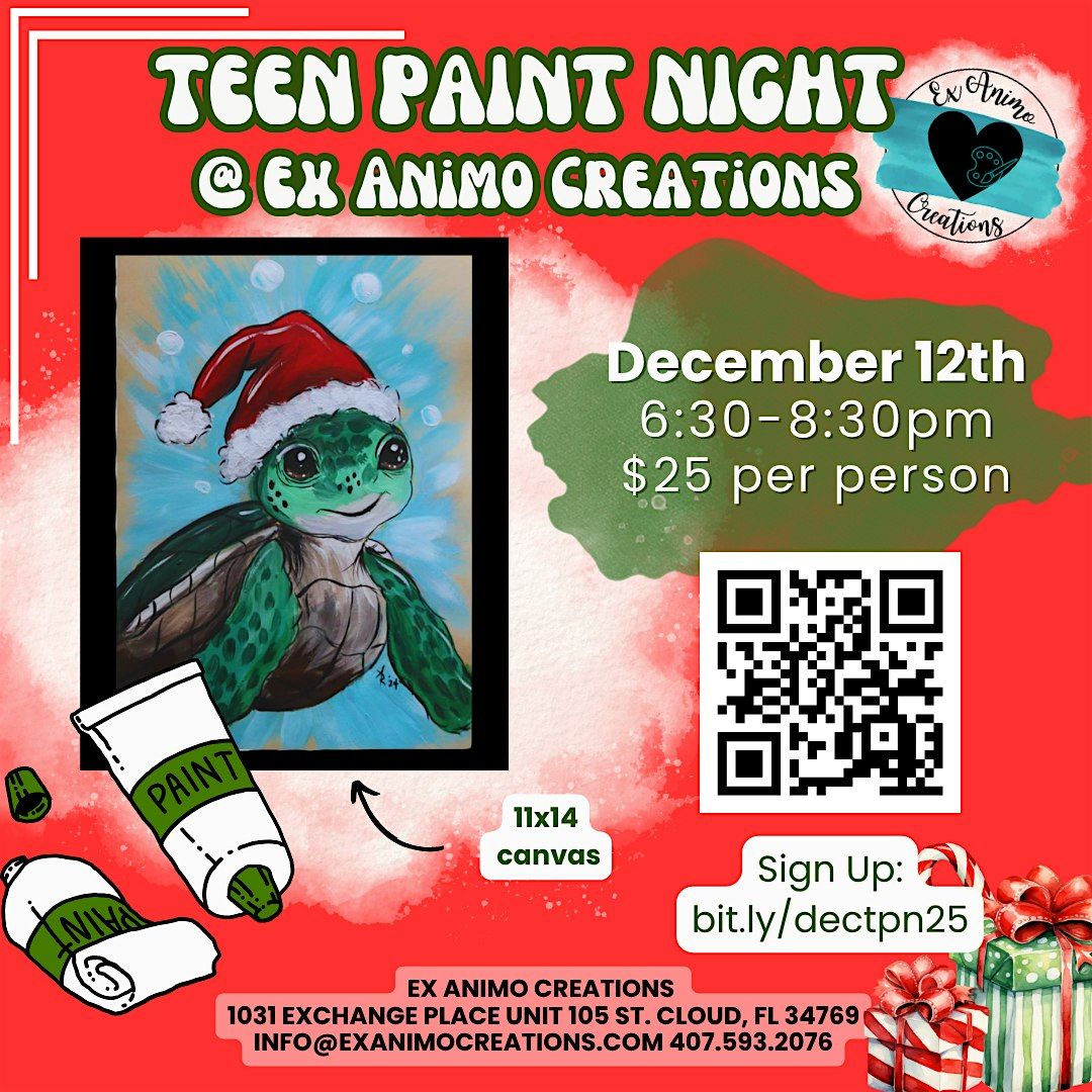 December Teen Paint Night