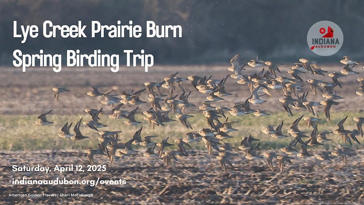 Lye Creek Prairie Burn Spring Birding Trip