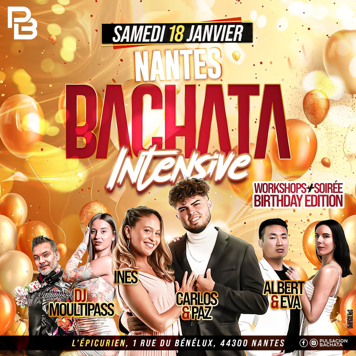 NANTES BACHATA INTENSIVE #13 sp\u00e9ciale ANNIVERSAIRE