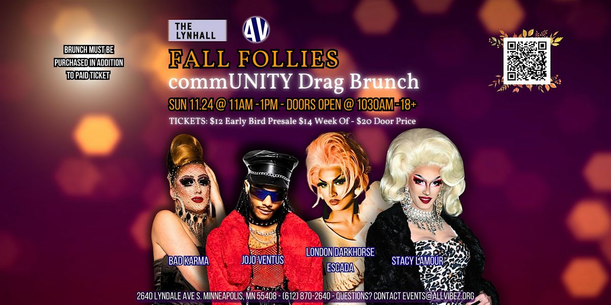 CommUNITY Drag Brunch: Fall Follies