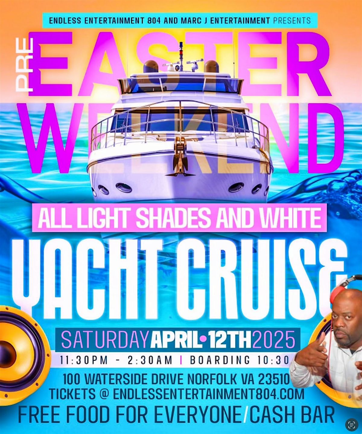 ALL LIGHT SHADES AND WHITE YACHT CRUISE