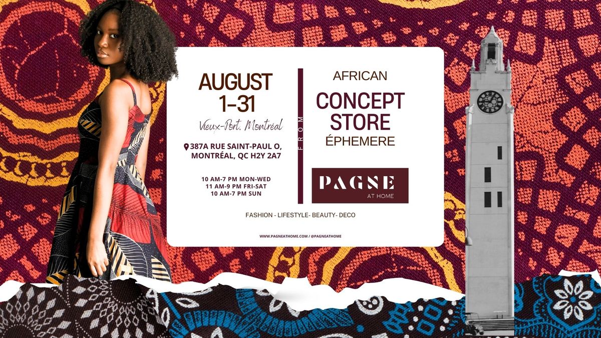 AFRICAN CONCEPT STORE PAGNE AT HOME