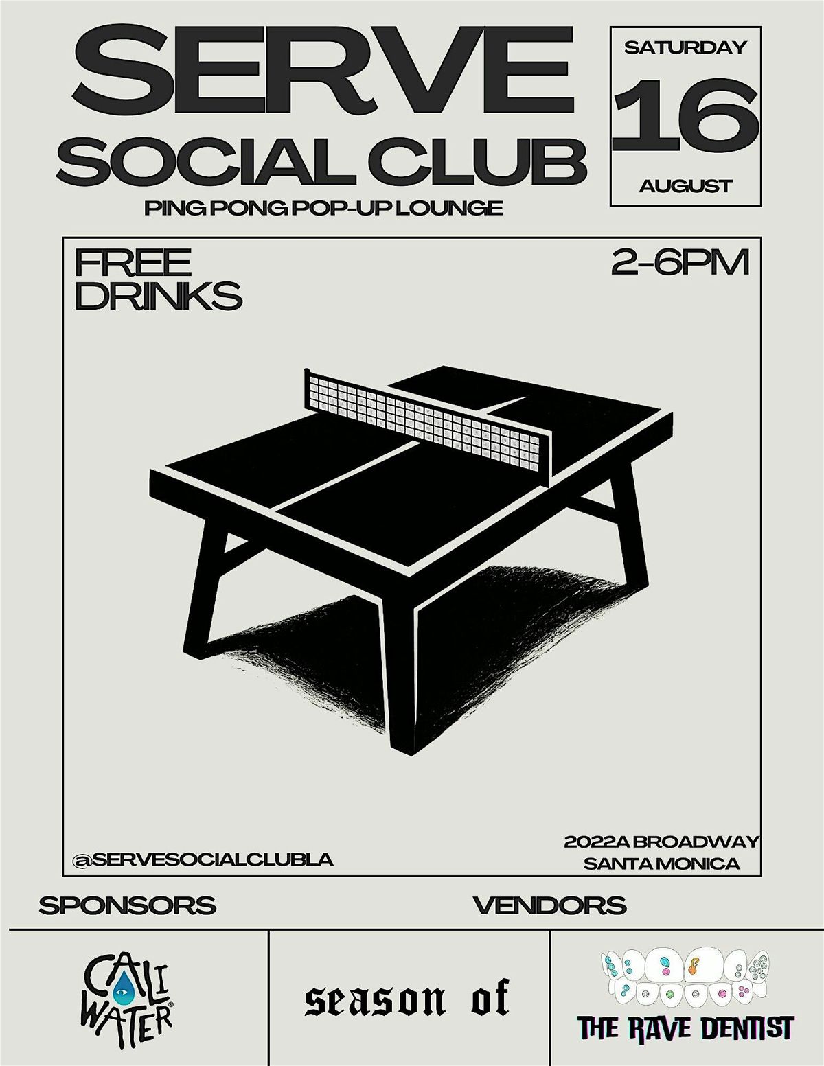Serve Social Club: Ping Pong Pop-Up Lounge