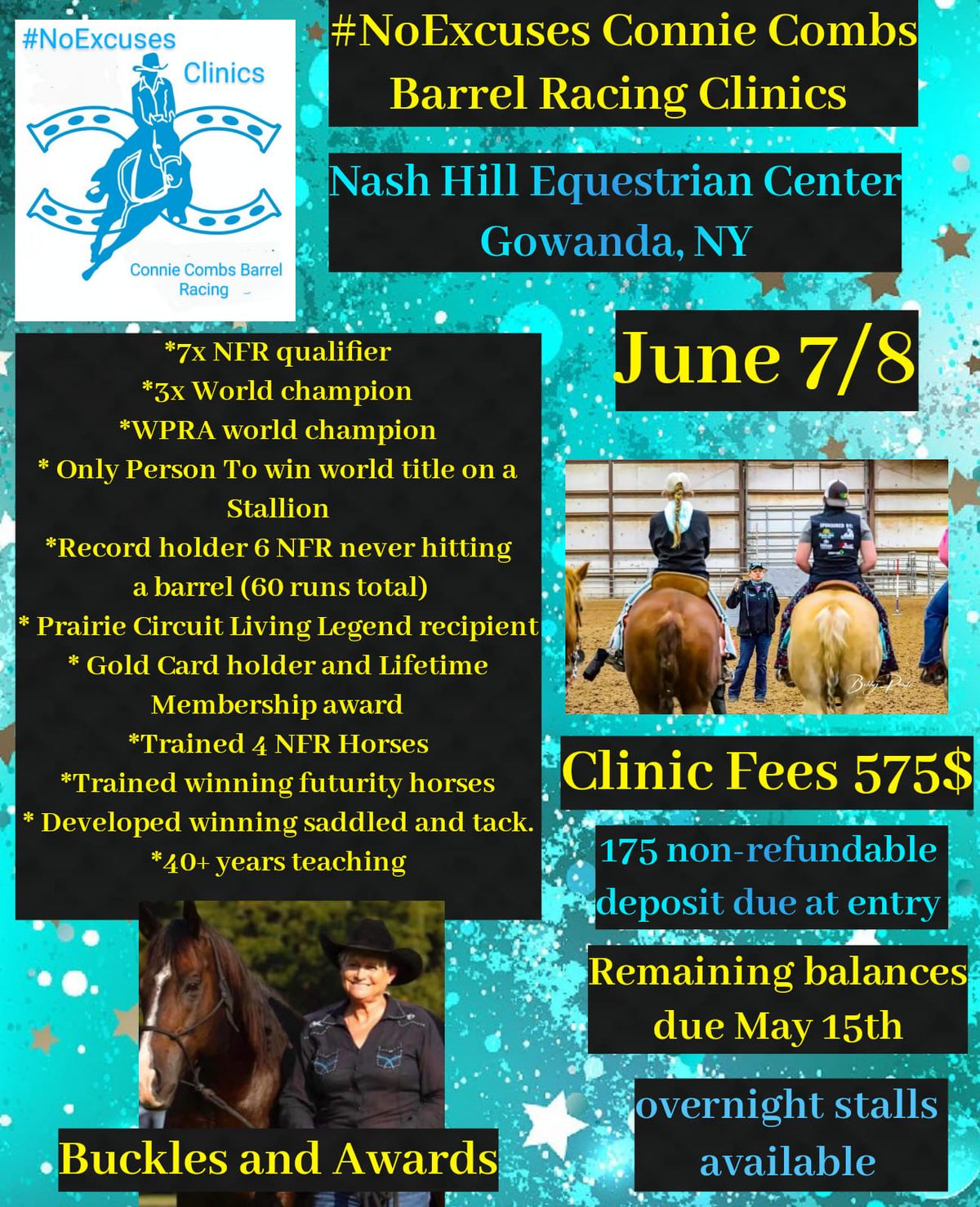 #NoExcuses Connie Combs Clinics New York