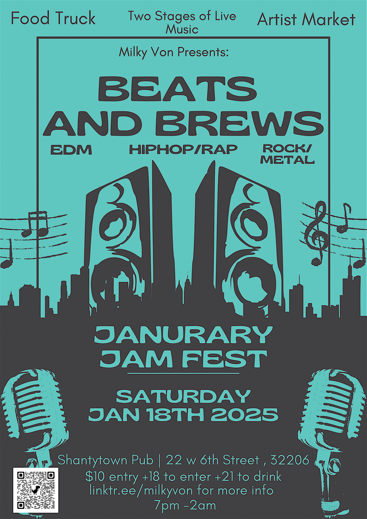 Beats and Brews: January Jam Festival 2025 (presented by Milky Von) 1\/18\/25