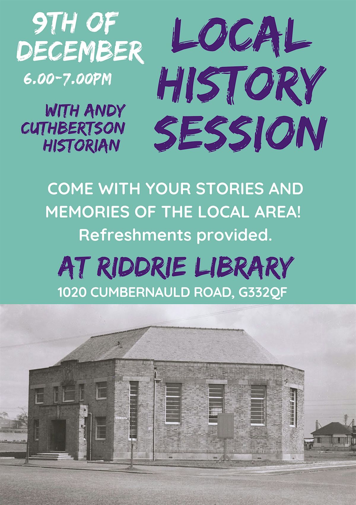 Local History @ Riddrie Library, East End of Glasgow, Riddrie Library ...