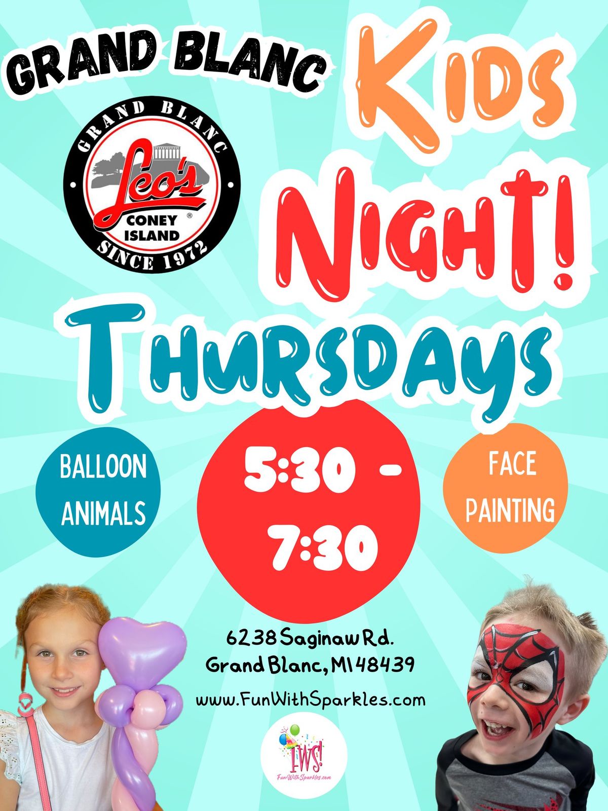 Grand Blanc Kids Night! - Thursdays 5:30-7:30pm