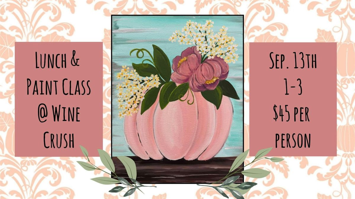 Paint Class & Lunch at Wine Crush in Albany