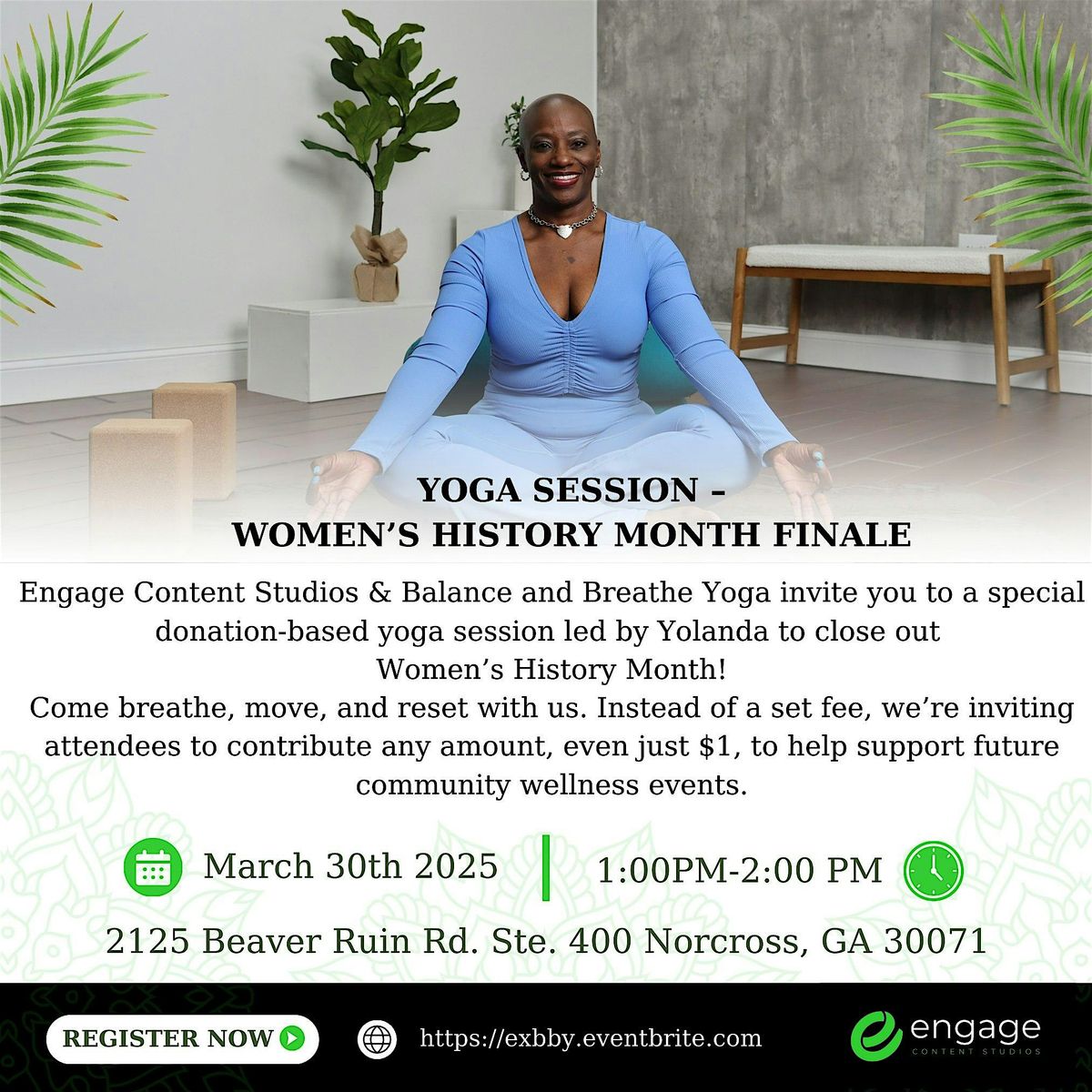 Yoga Session \u2013 Women\u2019s History Month Finale