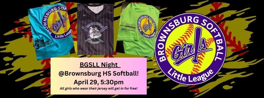 BGSLL Night @ Brownsburg HS Softball!