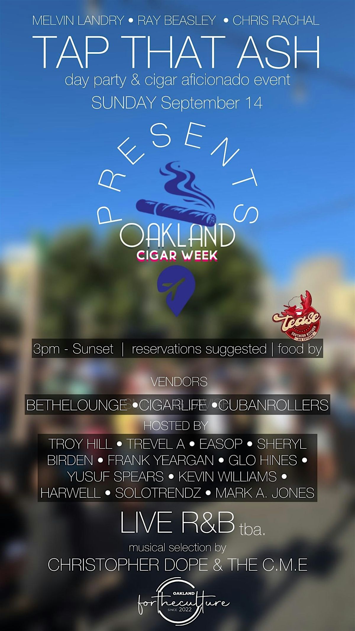 TAP THAT ASH: Day Party & Cigar Aficionado Event