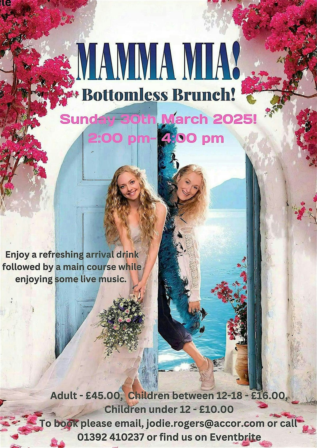 Mamma Mia Bottomless Brunch with Live Singer