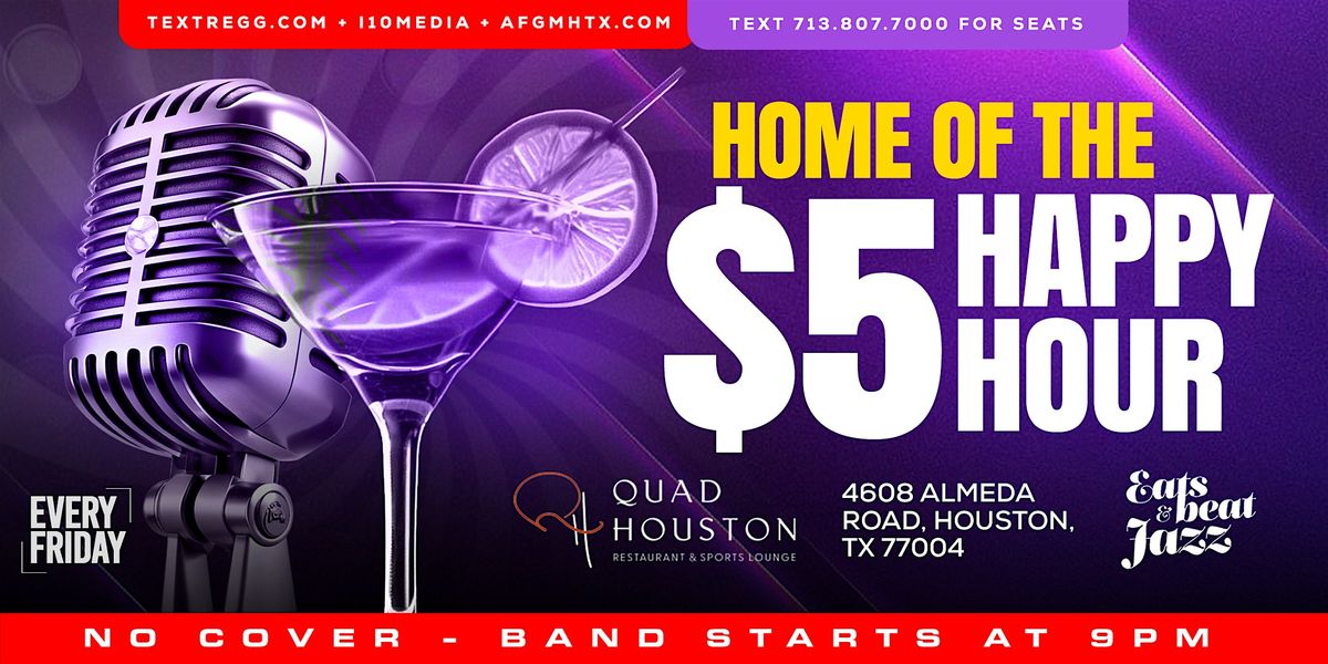 HOME of THE $5 HAPPY HOUR  -  I LOVE 3rd WARD LIVE MUSIC - ALMEDA SOUL