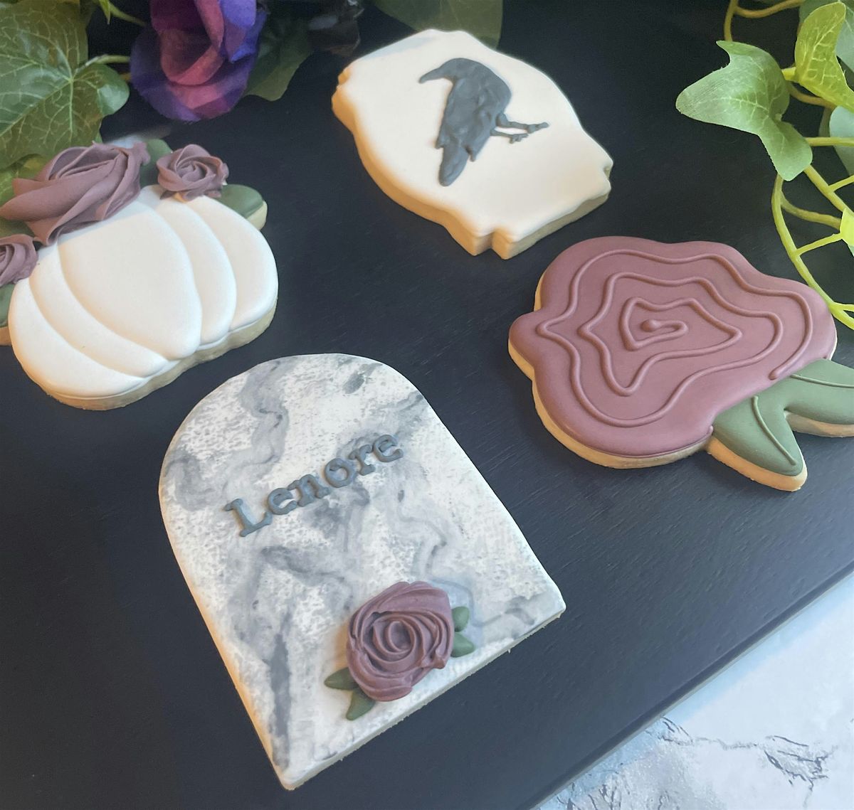 Edgar Allen Poe Theme Cookie Decorating Class