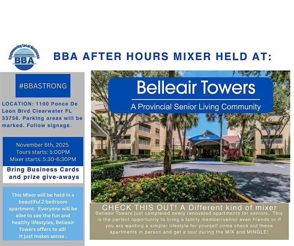 Belleair Towers  & A  Different Kind of Mix and Mingle Must CHECK IT OUT!