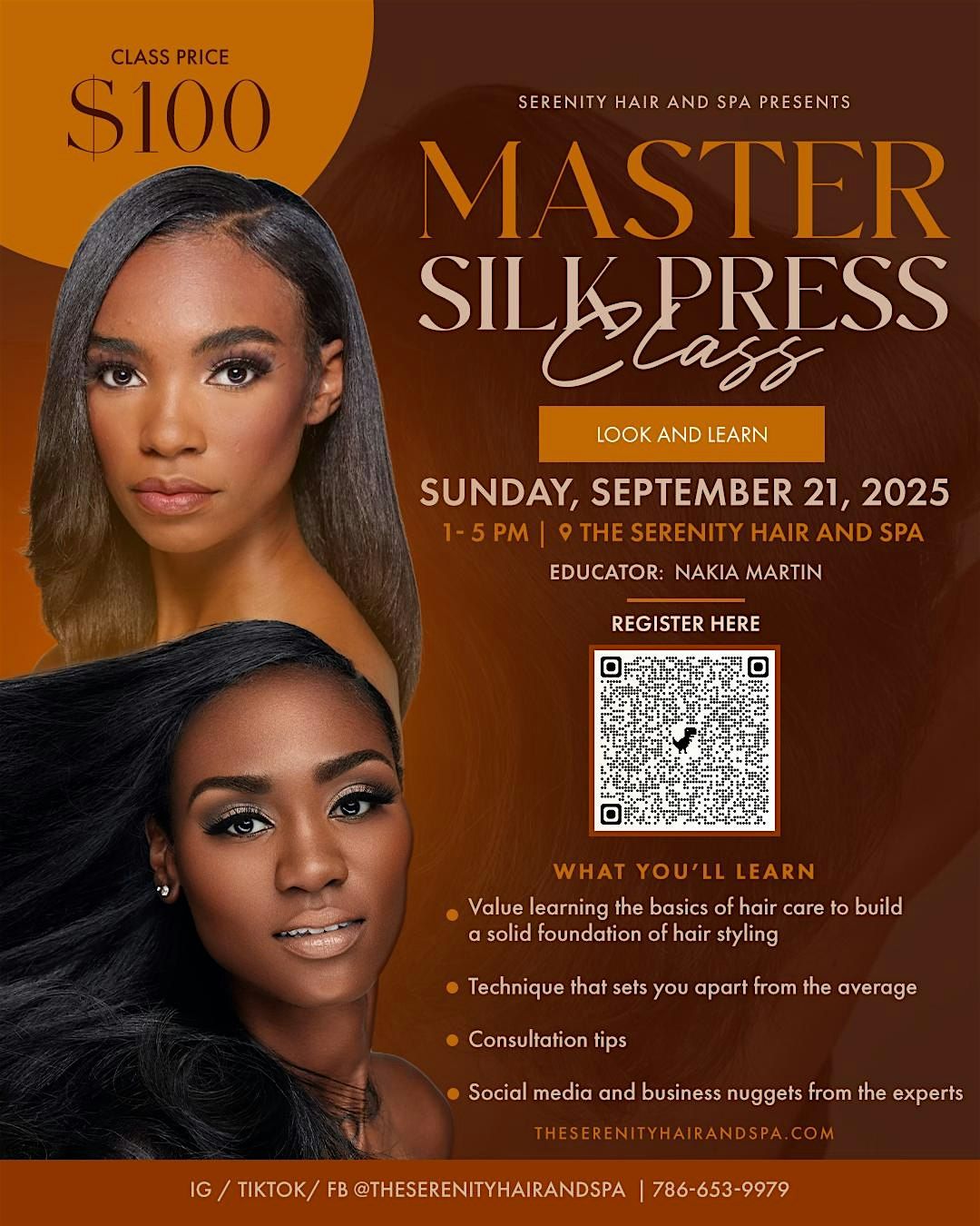 Master Silk Press Class