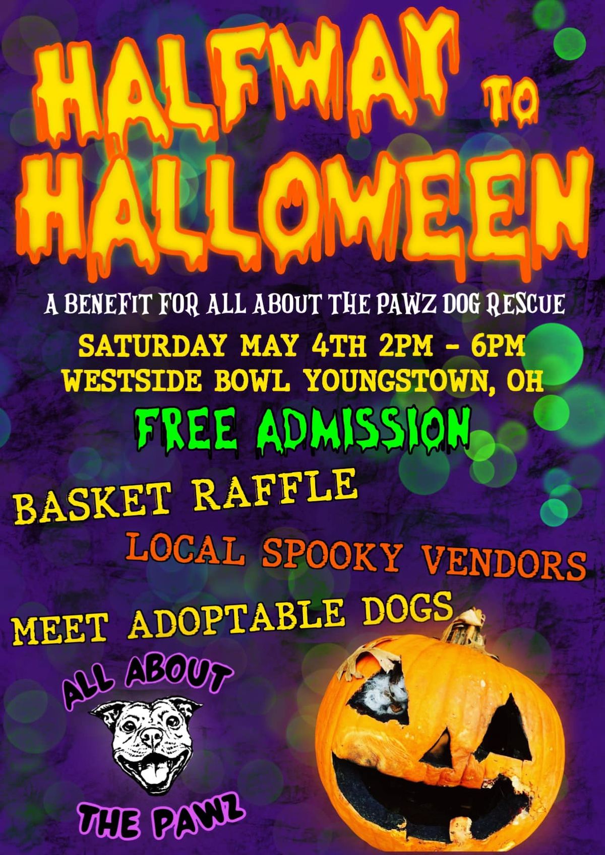 Halfway to Halloween vendor market at the Westside Bowl (a benefit for All About the PAWZ)