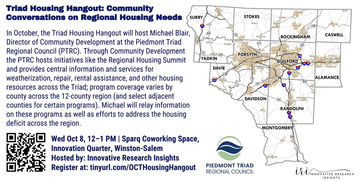 Triad Housing Hangout: Community Conversations on Regional Housing Needs