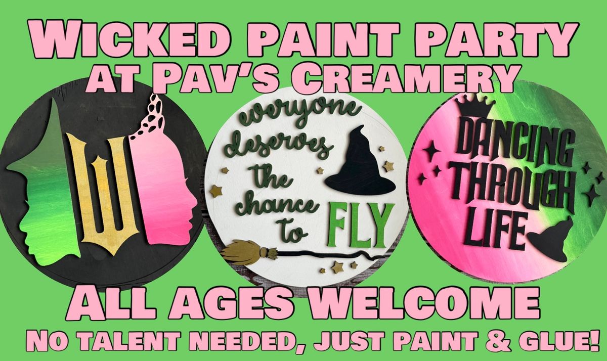 Wicked Paint Party at Pav's Creamery Cuyahoga Falls Location