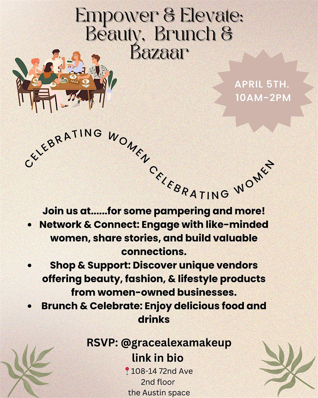 Empower & Elevate: Beauty, Brunch & Bazaar