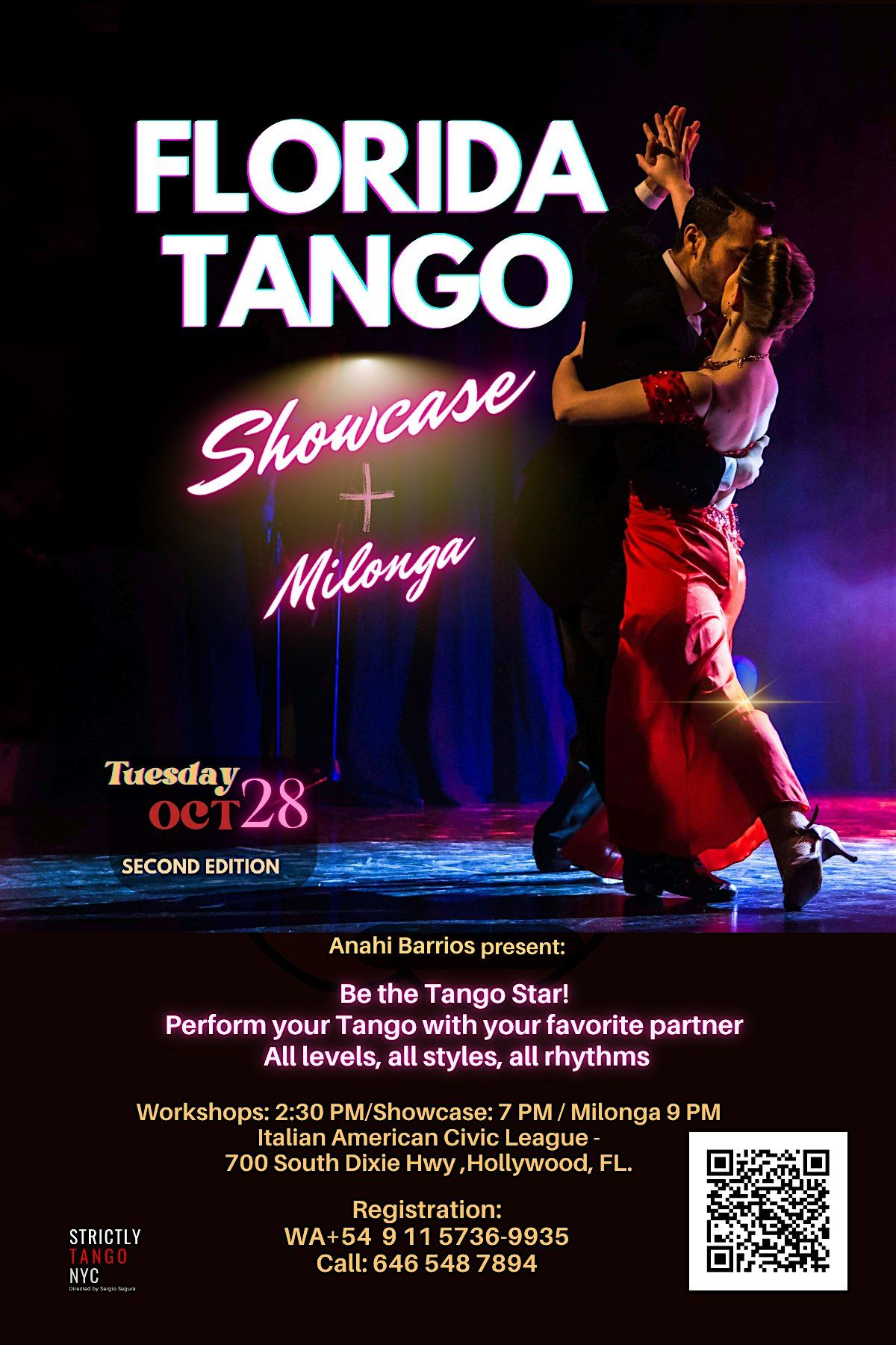 FLORIDA TANGO SHOWCASE + WORKSHOPS + MILONGA