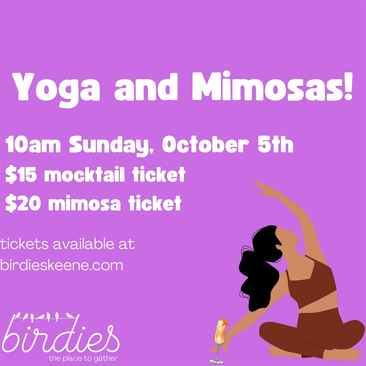 Yoga and Mimosas 10\/5