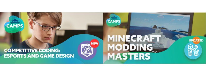 FULL DAY: Minecraft Modding Masters + Competitive Coding: Esports and Game Design