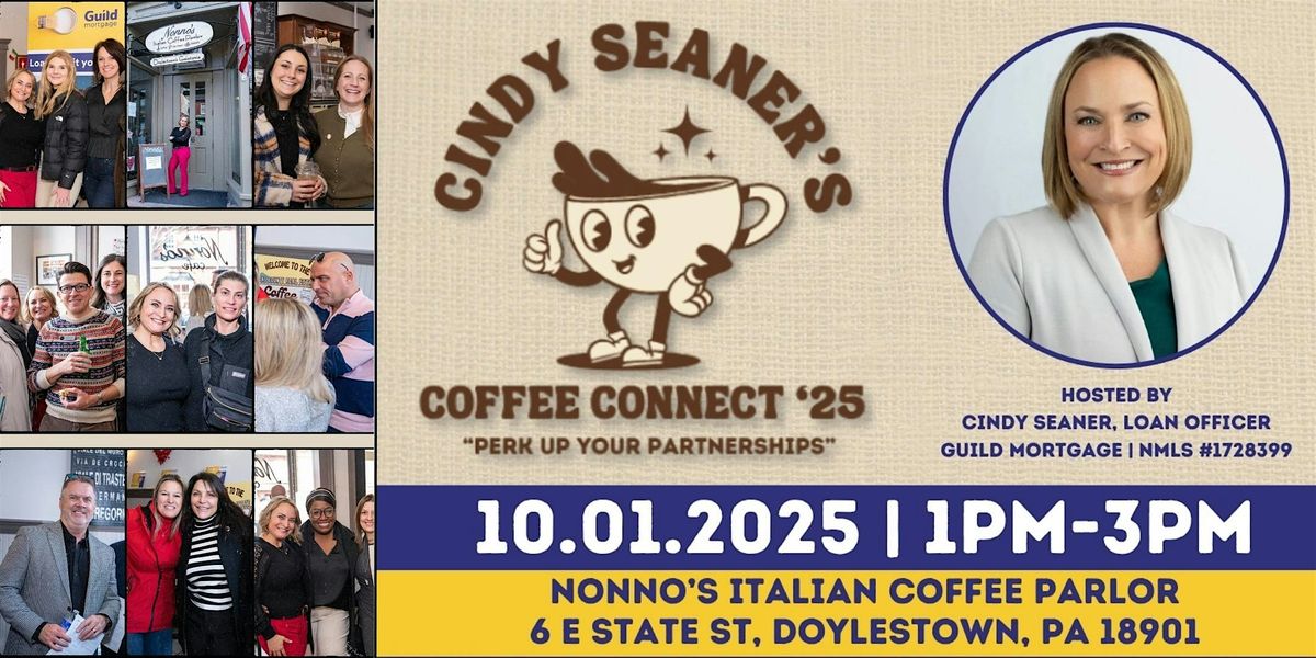 Cindy Seaner's "Coffee Connect '25" at Nonno's Italian Coffee Parlor