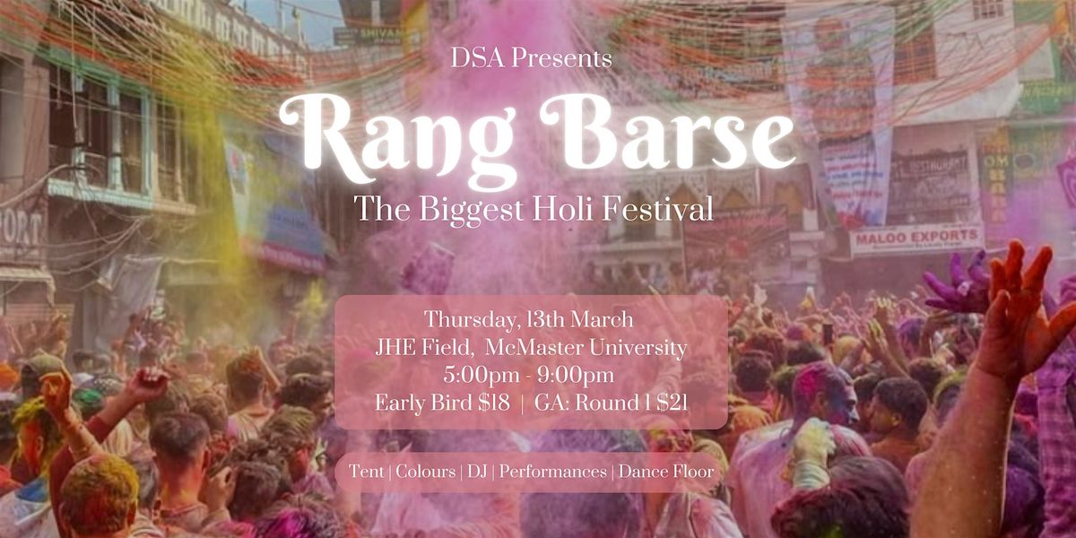 Rang Barse: Holi Sundowner Festival