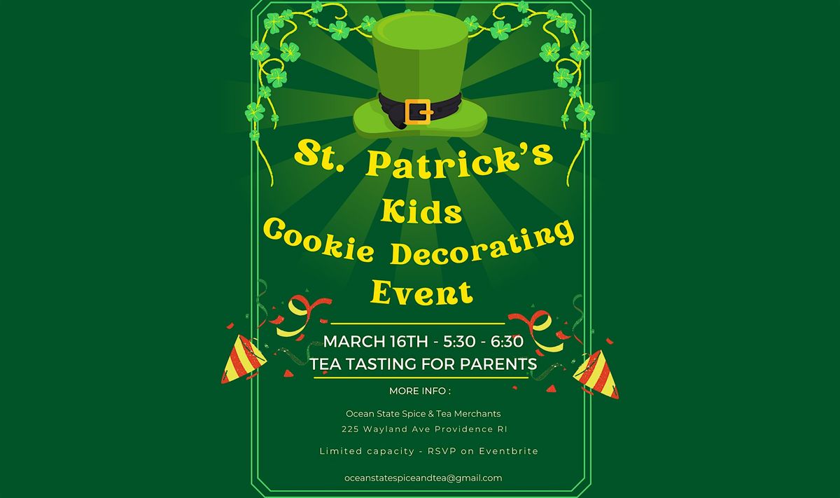 St Patrick's Kids Cookie Decorating Event